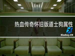 热血传奇怀旧版道士狗属性