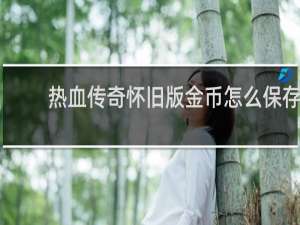 热血传奇怀旧版金币怎么保存