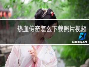 熱血傳奇怎么下載照片視頻