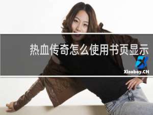 热血传奇怎么使用书页显示