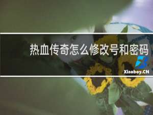 热血传奇怎么修改号和密码