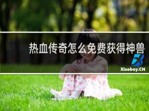 热血传奇怎么免费获得神兽