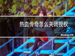 热血传奇怎么关闭授权