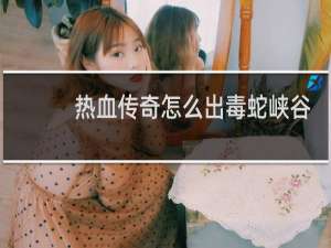 热血传奇怎么出毒蛇峡谷