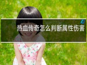 热血传奇怎么判断属性伤害