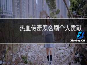 热血传奇怎么刷个人贡献