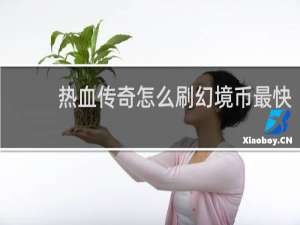 热血传奇怎么刷幻境币最快