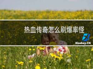 热血传奇怎么刷爆率怪