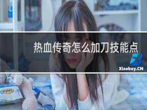热血传奇怎么加刀技能点
