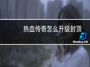 热血传奇怎么升级封顶