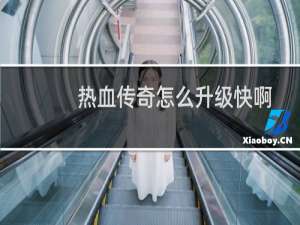 熱血傳奇怎么升級快啊
