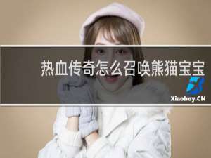 热血传奇怎么召唤熊猫宝宝