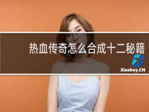 热血传奇怎么合成十二秘籍