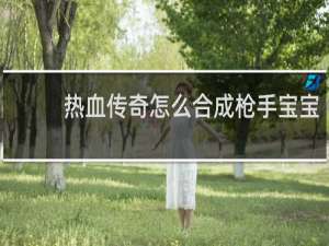热血传奇怎么合成枪手宝宝