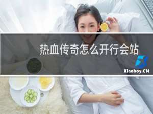 热血传奇怎么开行会站