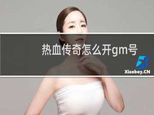 热血传奇怎么开gm号