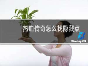 热血传奇怎么找隐藏点