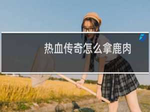 热血传奇怎么拿鹿肉