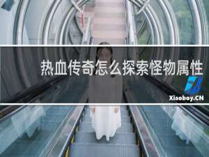 热血传奇怎么探索怪物属性