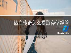 热血传奇怎么提取存储经验
