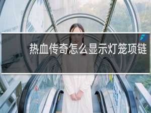 热血传奇怎么显示灯笼项链