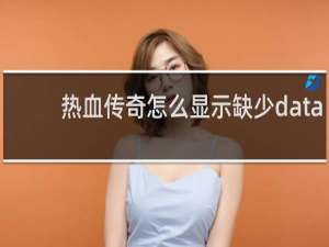 热血传奇怎么显示缺少data