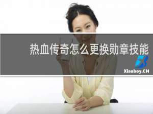 热血传奇怎么更换勋章技能