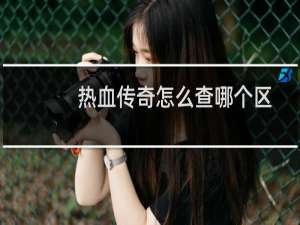 热血传奇怎么查哪个区