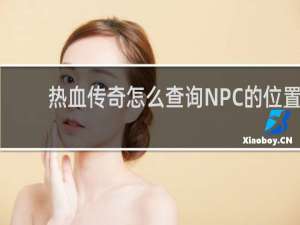 热血传奇怎么查询NPC的位置