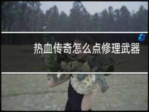 热血传奇怎么点修理武器