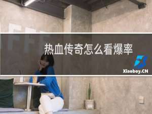 热血传奇怎么看爆率