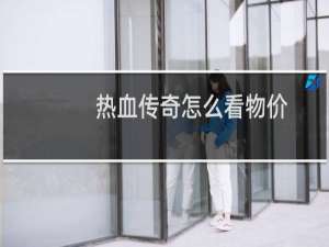 热血传奇怎么看物价