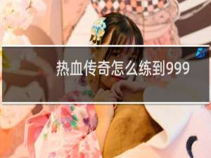 热血传奇怎么练到999