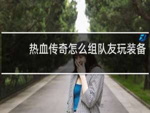 热血传奇怎么组队友玩装备
