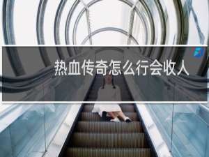 热血传奇怎么行会收人