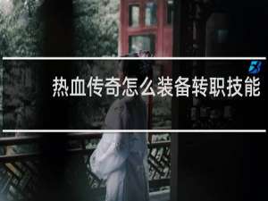 热血传奇怎么装备转职技能