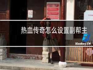 热血传奇怎么设置副帮主