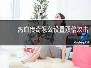 热血传奇怎么设置双倍攻击