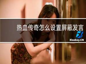 热血传奇怎么设置屏蔽发言