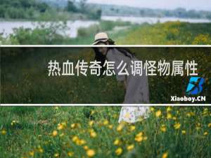 热血传奇怎么调怪物属性