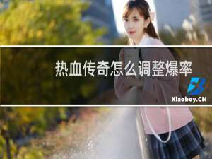 热血传奇怎么调整爆率