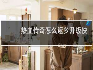 热血传奇怎么返乡升级快