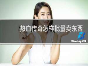热血传奇怎样批量卖东西