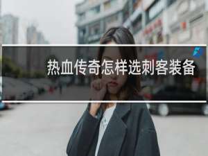 热血传奇怎样选刺客装备