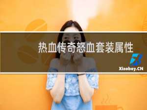 热血传奇怒血套装属性