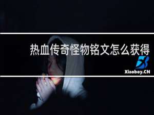 热血传奇怪物铭文怎么获得