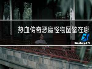 热血传奇恶魔怪物图鉴在哪