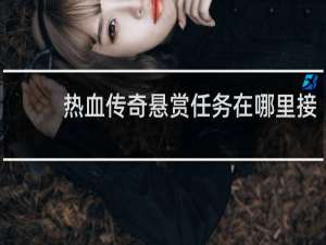 热血传奇悬赏任务在哪里接