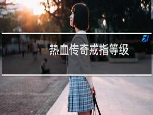 热血传奇戒指等级
