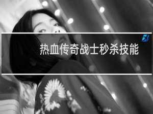 热血传奇战士秒杀技能